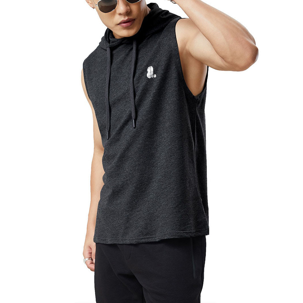 Men Hoodie Tank Top