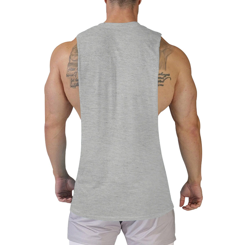 Men Fitness Cut Out Tank Top