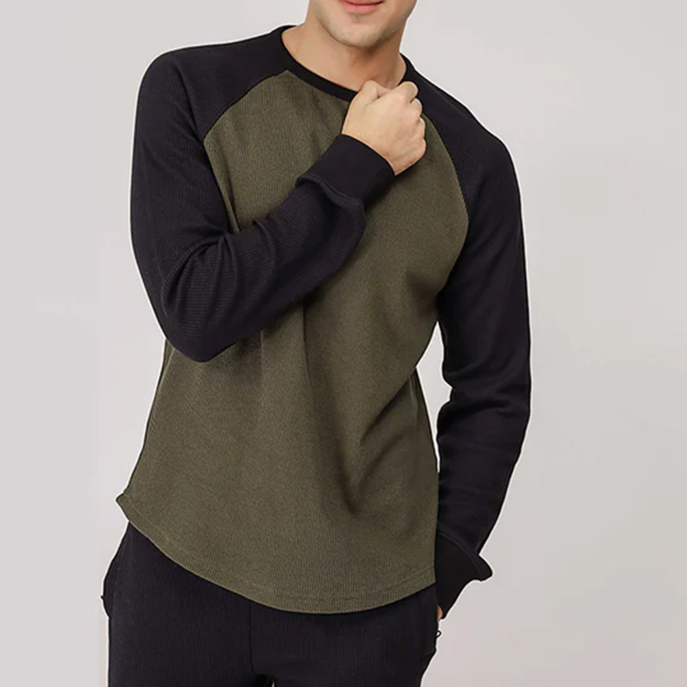 Men  Raglan Gym Long Sleeve Tee