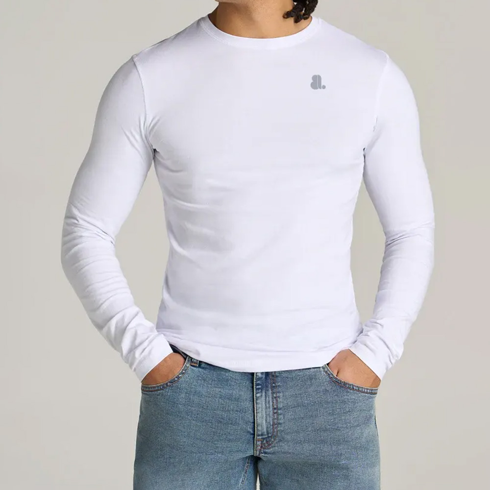 Men Muscle Fit Long Sleeve Tee