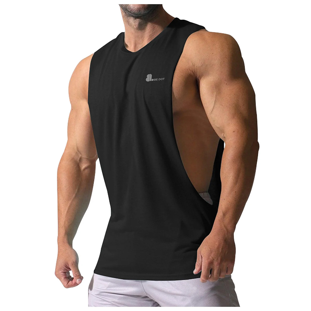 Men Fitness Cut Out Tank Top