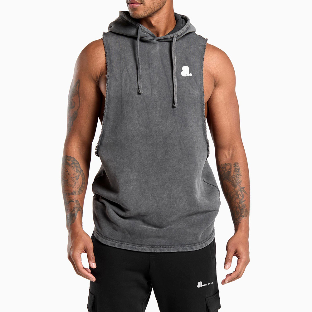 Men Hoodie Tank Top