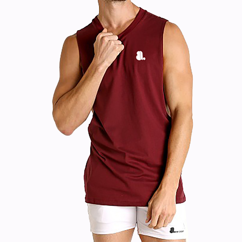 Men Fitness Cut Out Tank Top