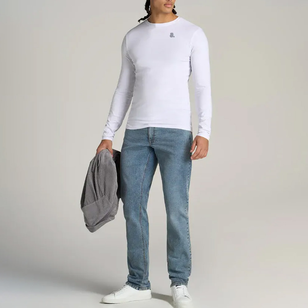 Men Muscle Fit Long Sleeve Tee