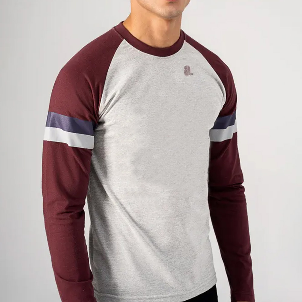 Men  Raglan Gym Long Sleeve Tee