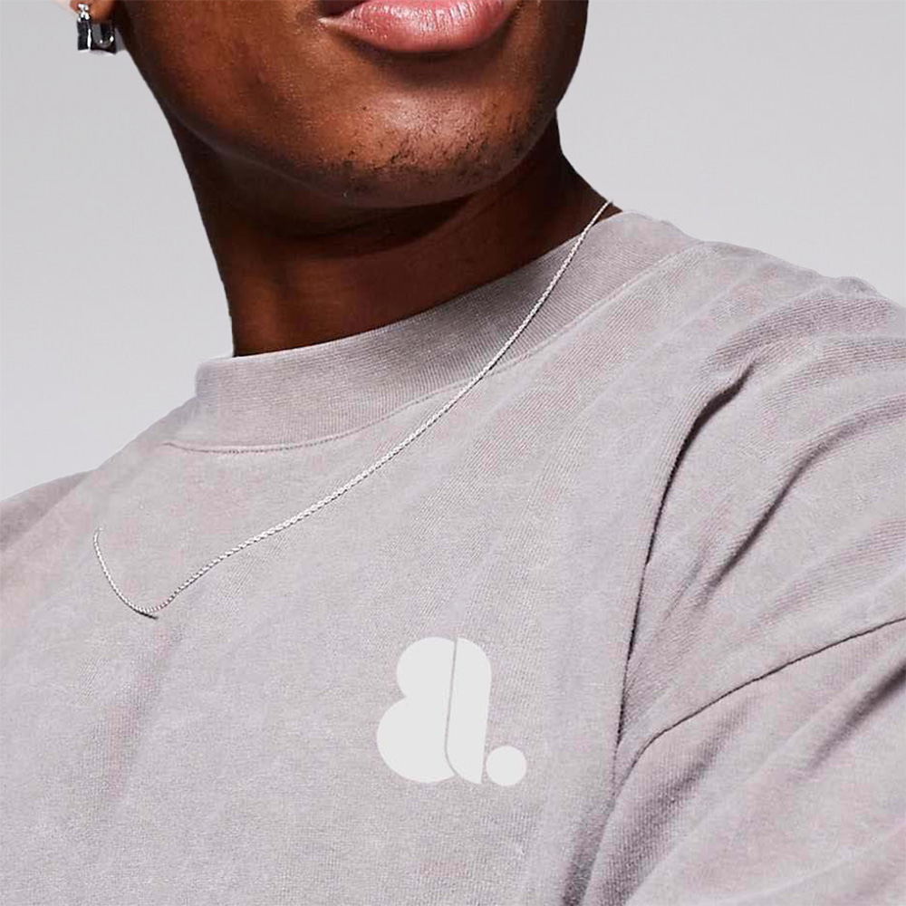 Men Acid Wash Gym Oversize Long Sleeve Tee