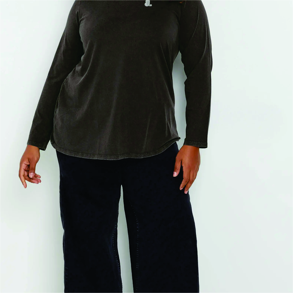 Acid Wash Long Sleeve T-Shirt