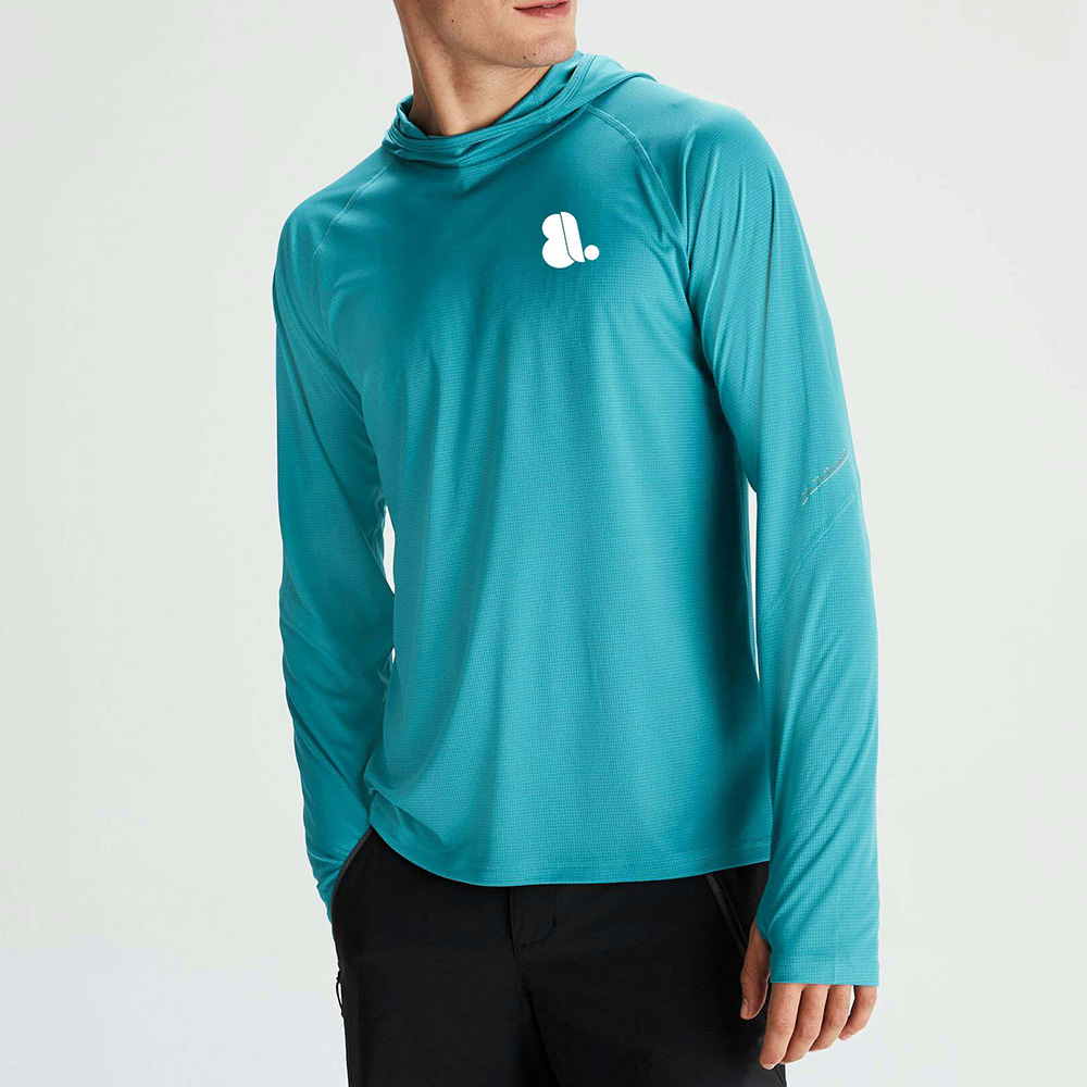 Men Hoodie Long Sleeve Tee