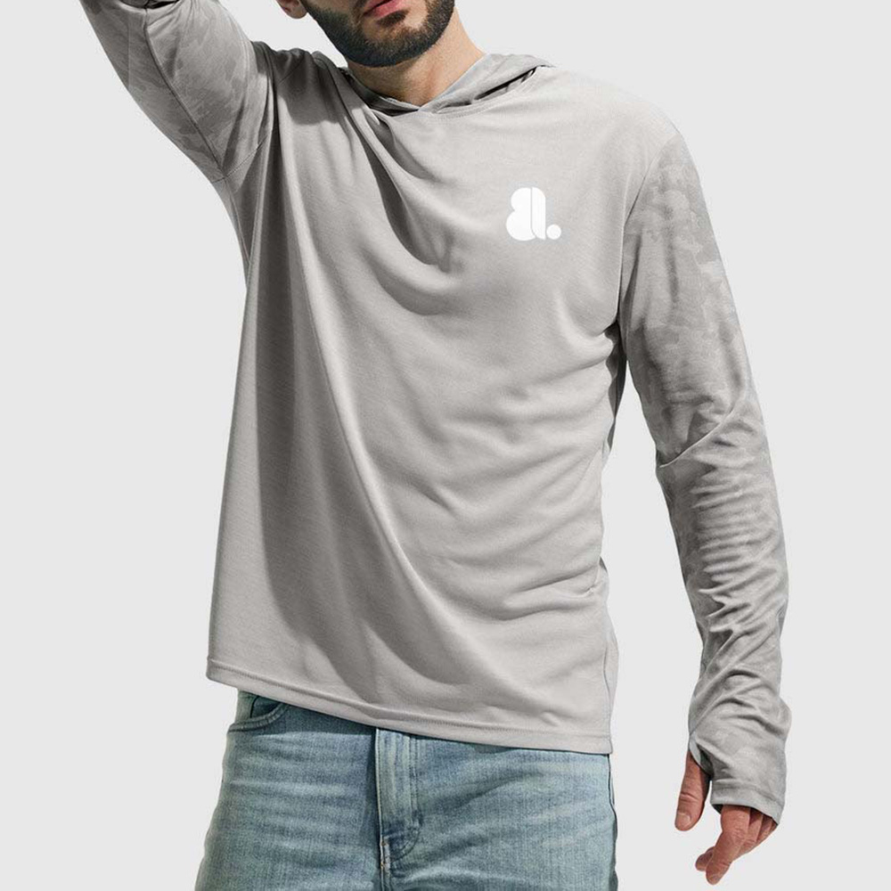 Men Hoodie Long Sleeve Tee
