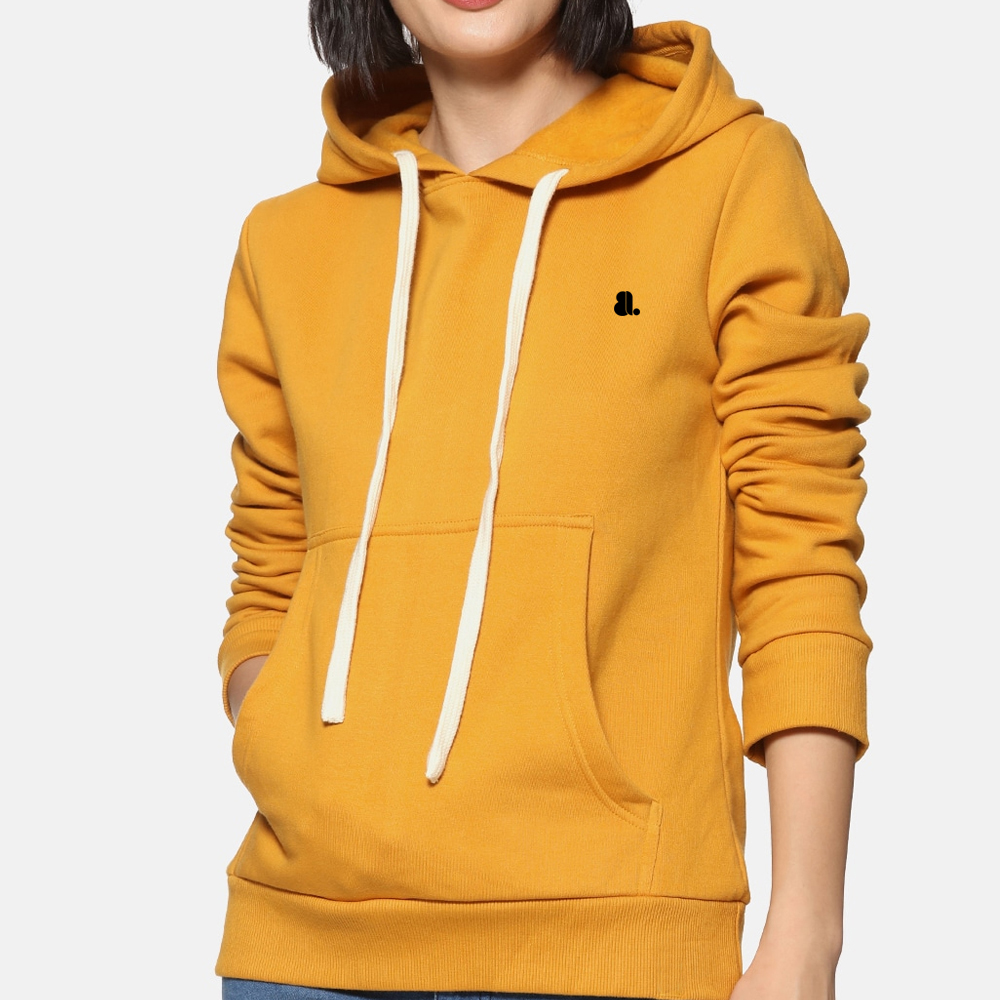 Single Color Pull Over Hoodie Women
