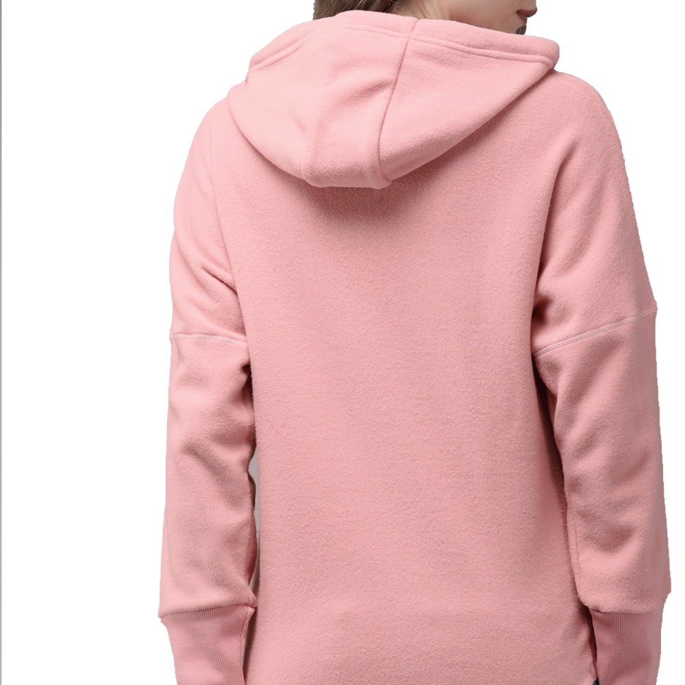 Single Color Zipper Hoodie Women - Image 4