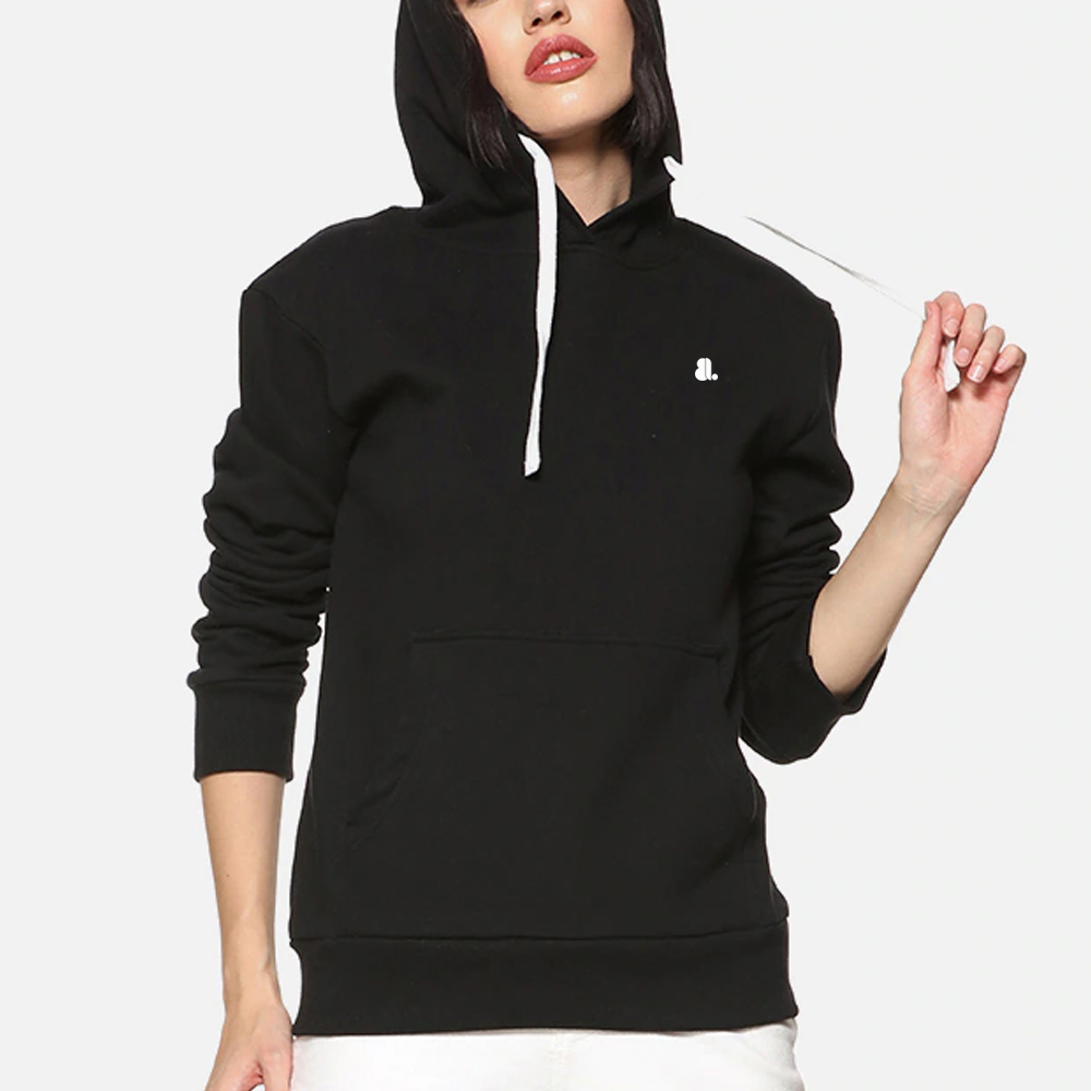Single Color Pull Over Hoodie Women