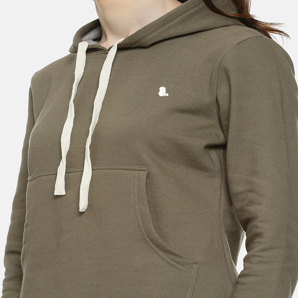 Single Color Pull Over Hoodie Women - Image 6