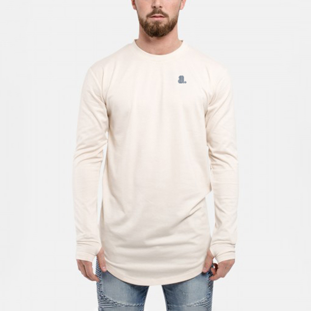 Men Longline Long Sleeve Tee