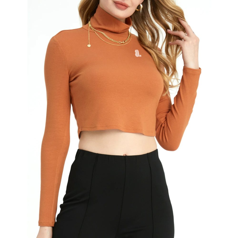 Women Long Sleeve Crop Top T-Shirts