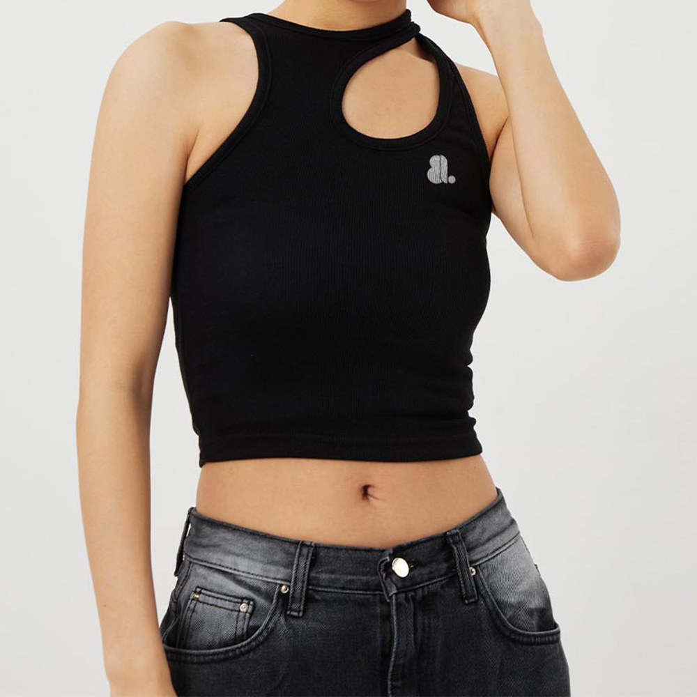 Women Cut Out Tank Top - Image 3