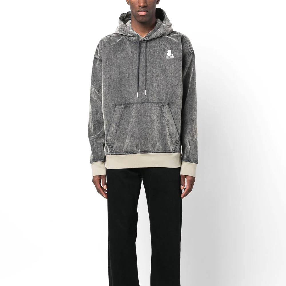 Acid Wash Pullover Hoodie Men