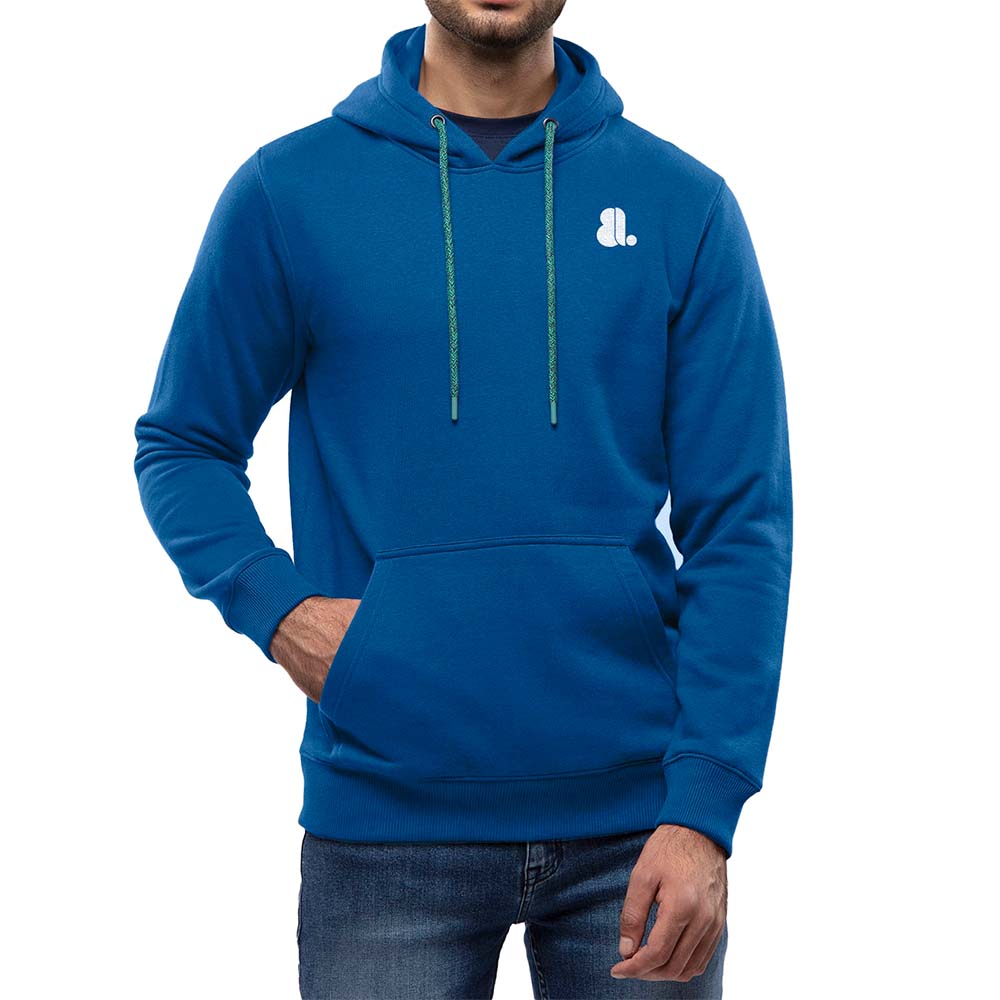 Single Color Pull Over Hoodie Men