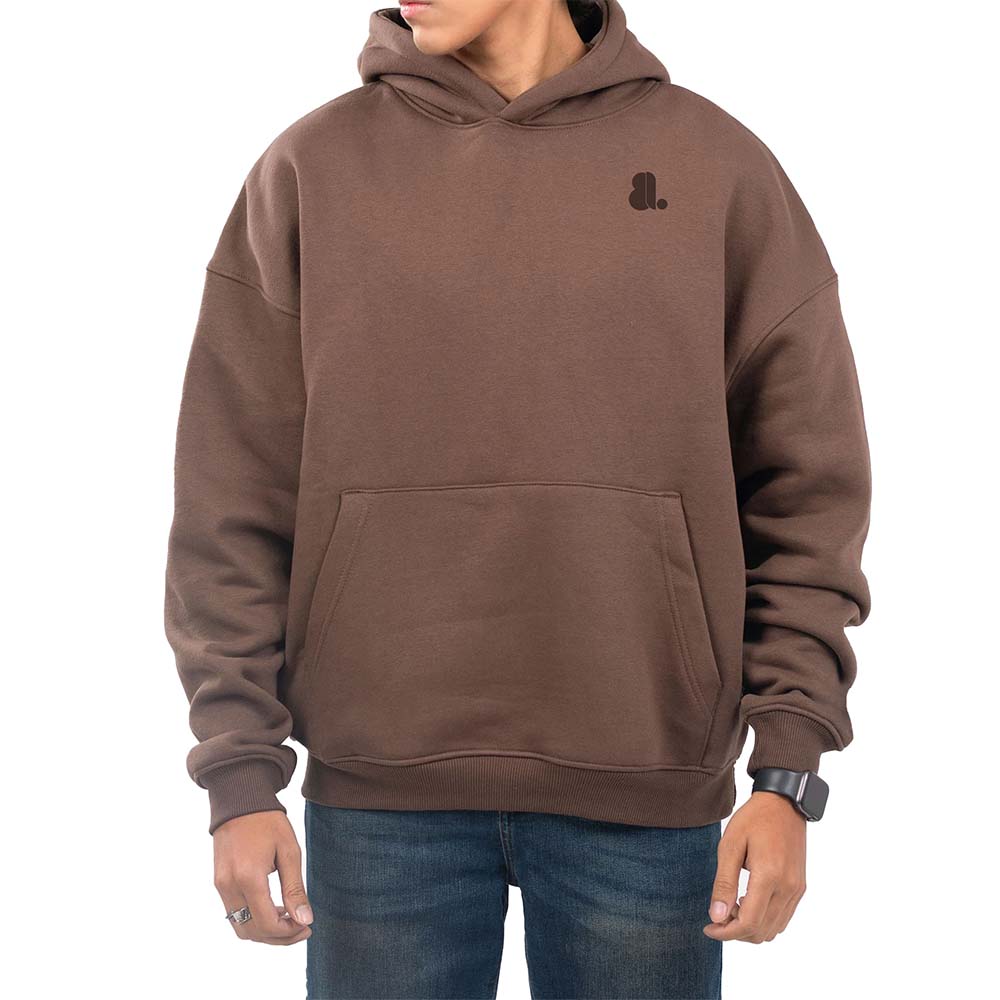 Single Color Pull Over Hoodie Men