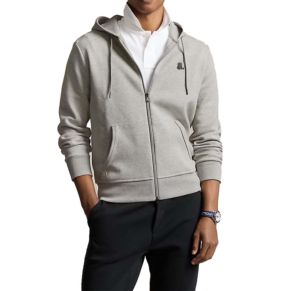 Single Color Zipper Hoodie Men