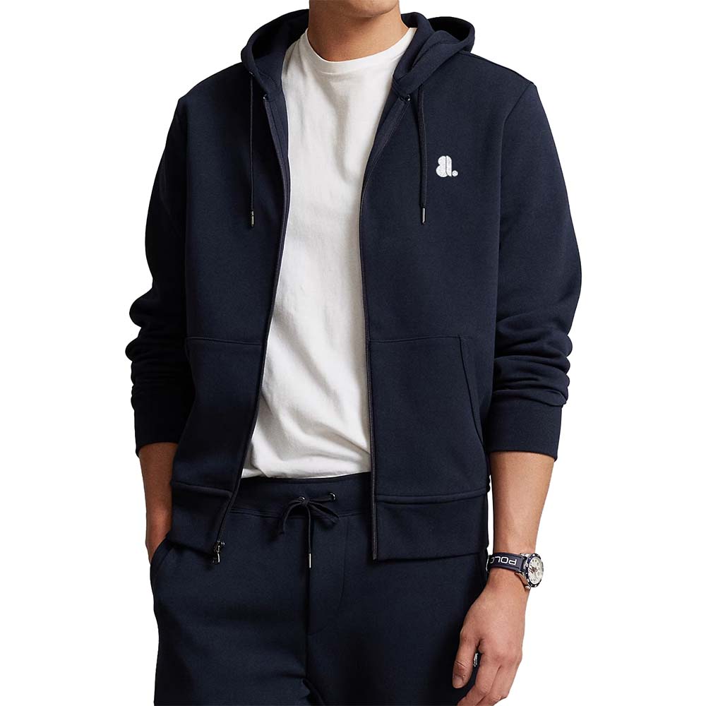 Single Color Zipper Hoodie Men
