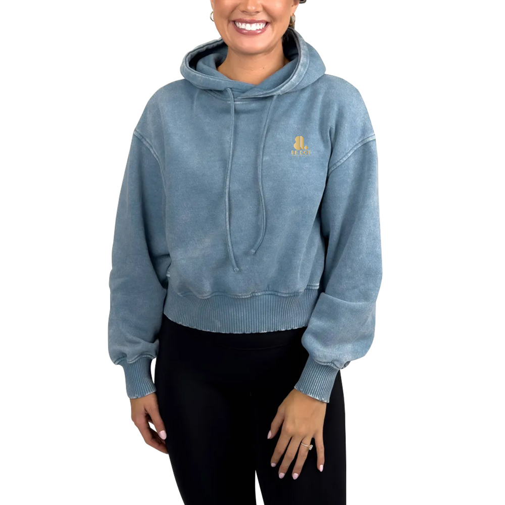 Acid Wash Pullover Hoodie Women