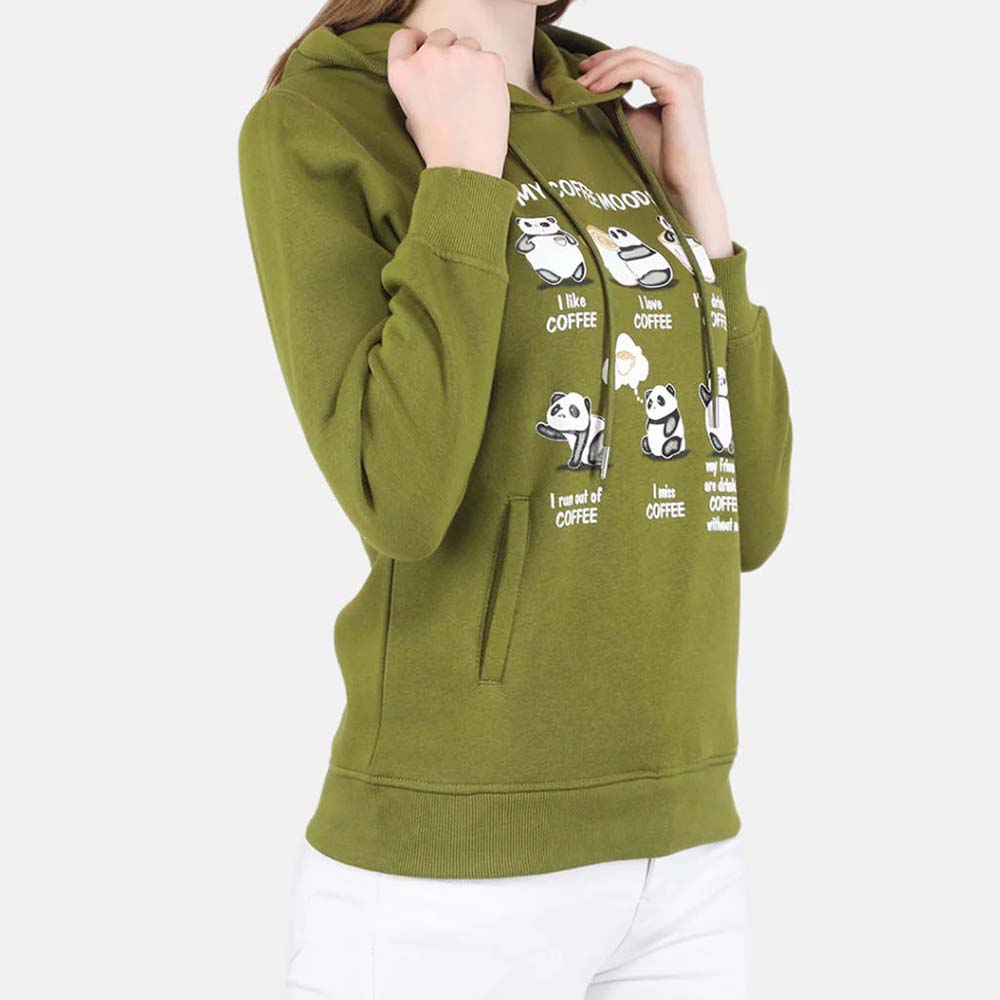 Printed Graphic Hoodie Women