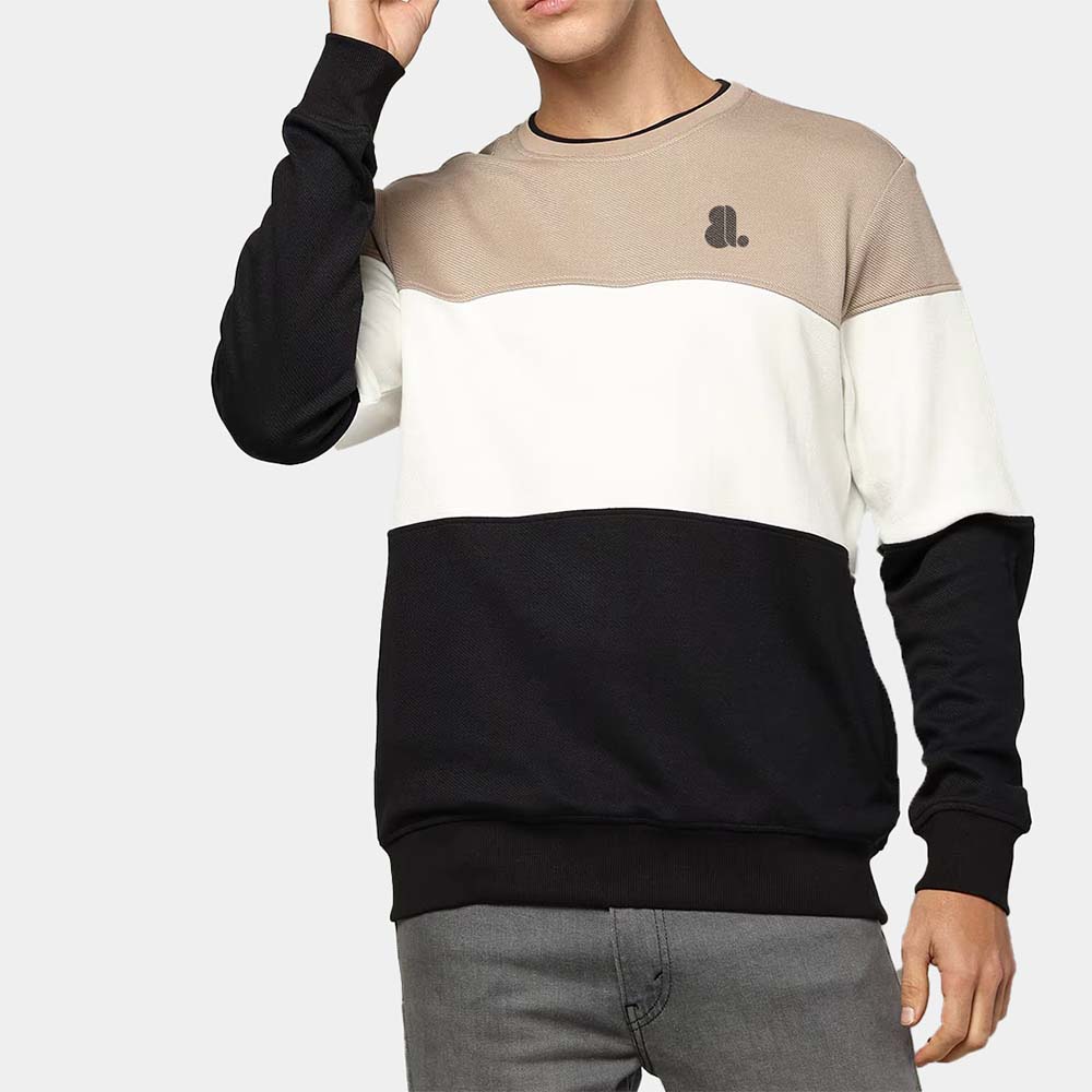 Men Block Sweat Shirt
