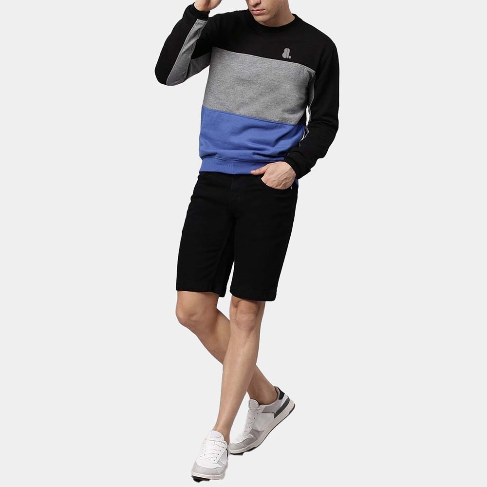 Men Block Sweat Shirt