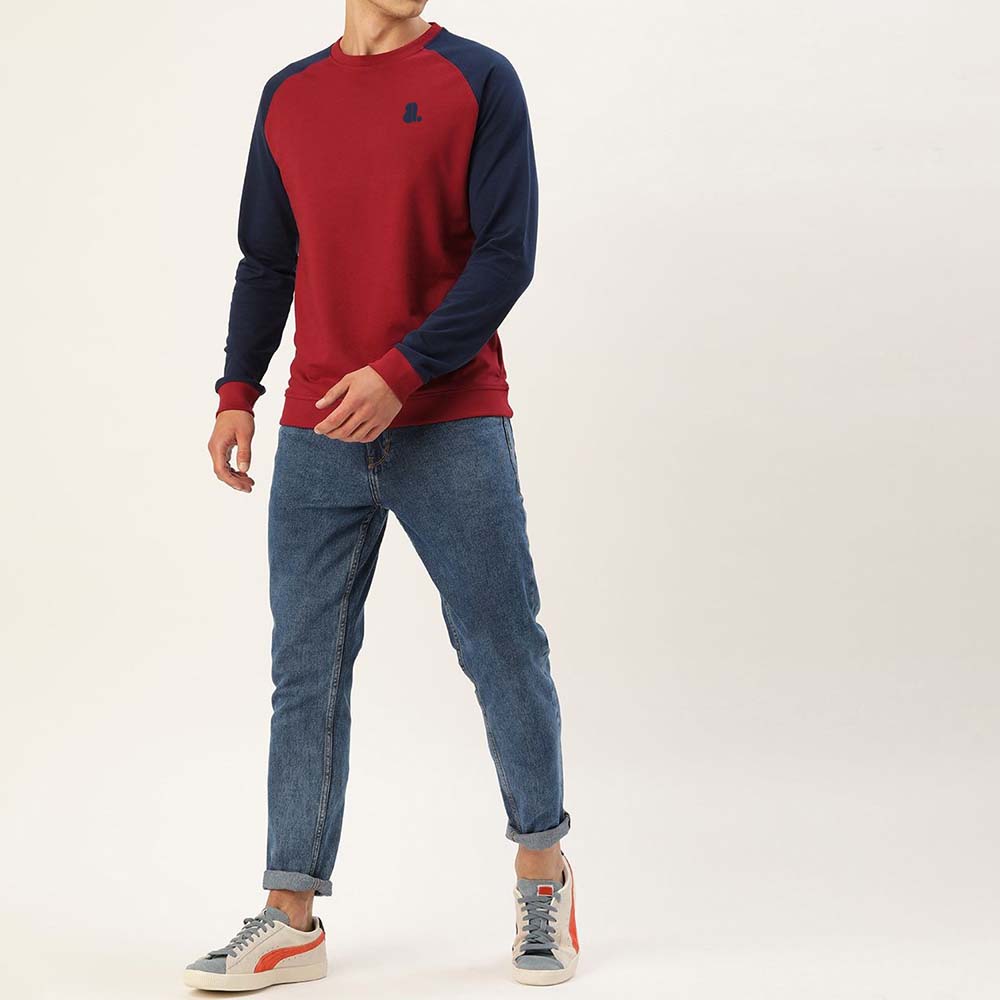 Men Raglan Sweat Shirt