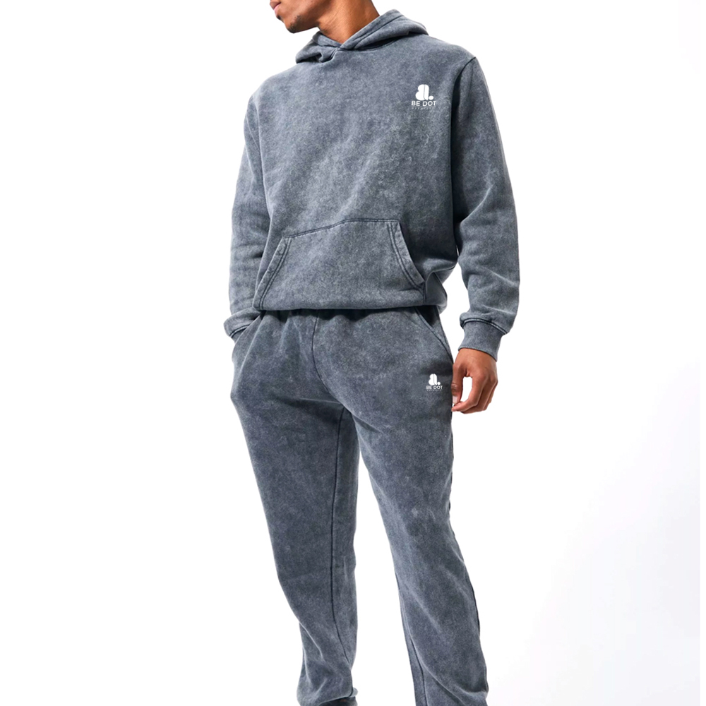 Acid Wash Pull Over Track Suit Men