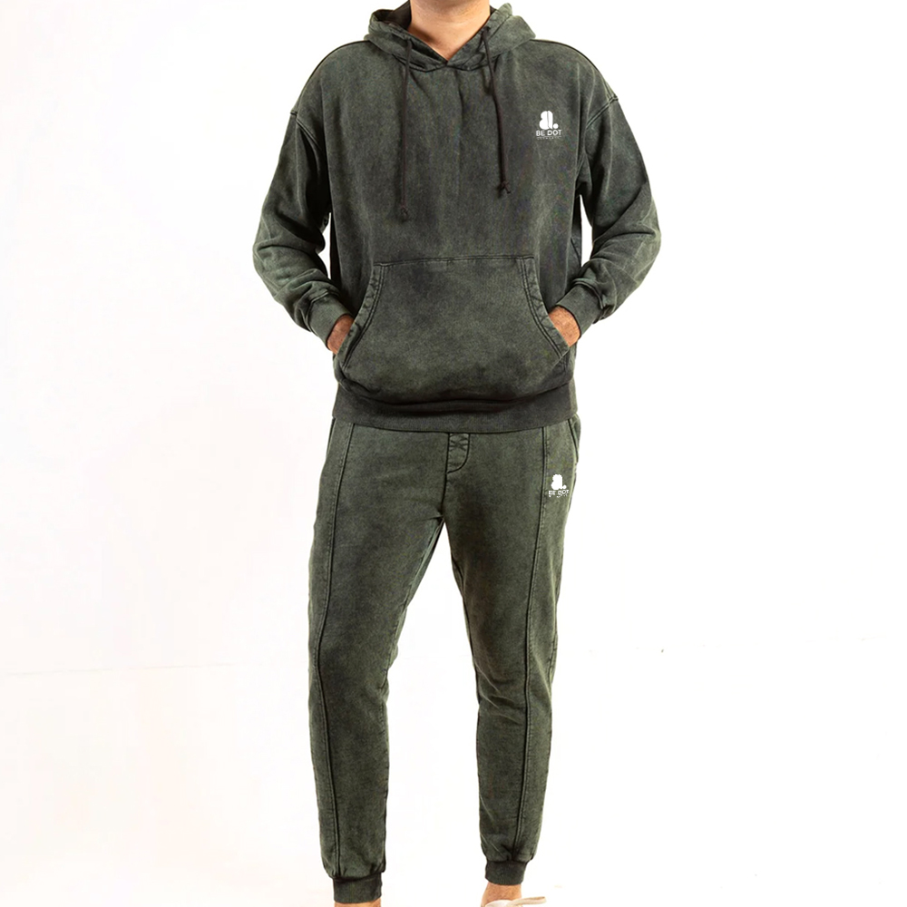 Acid Wash Pull Over Track Suit Men