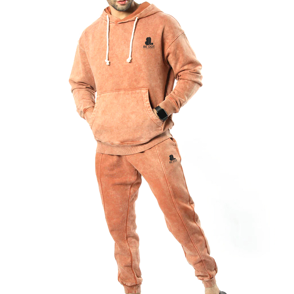 Acid Wash Pull Over Track Suit Men