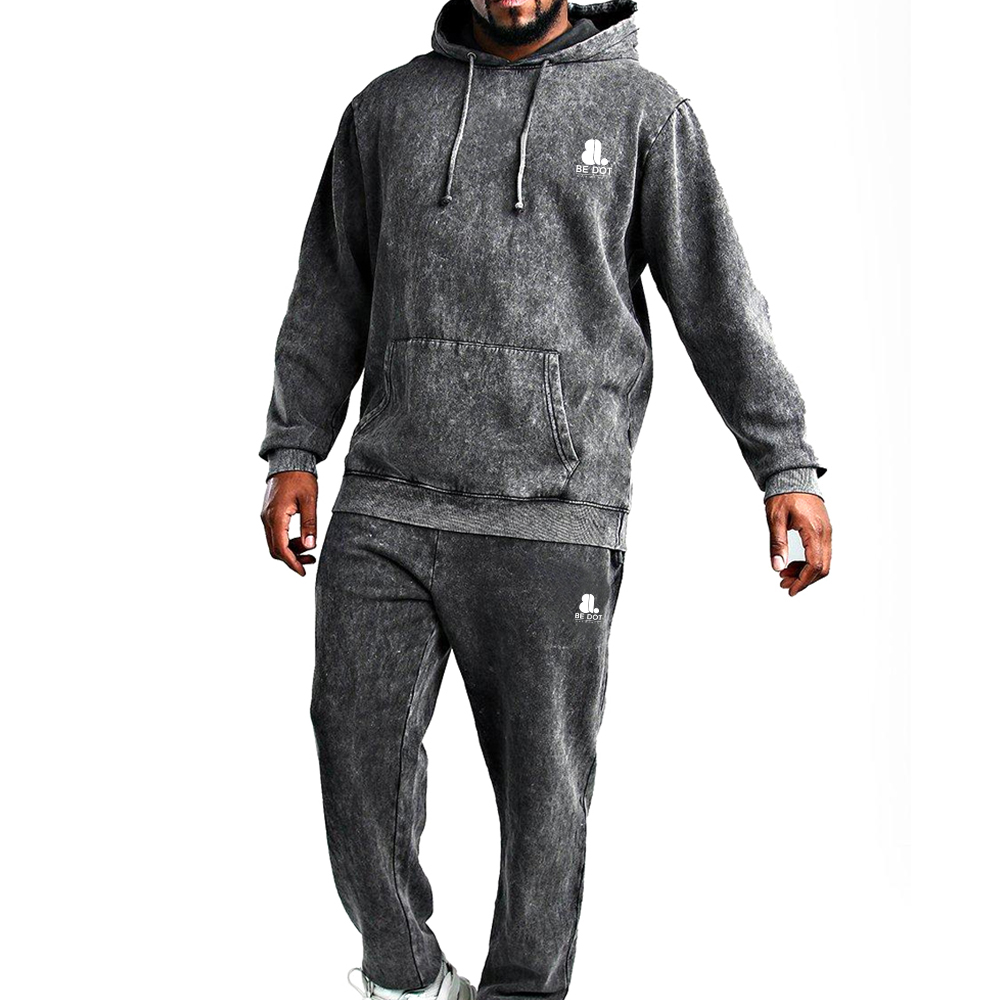 Acid Wash Pull Over Track Suit Men