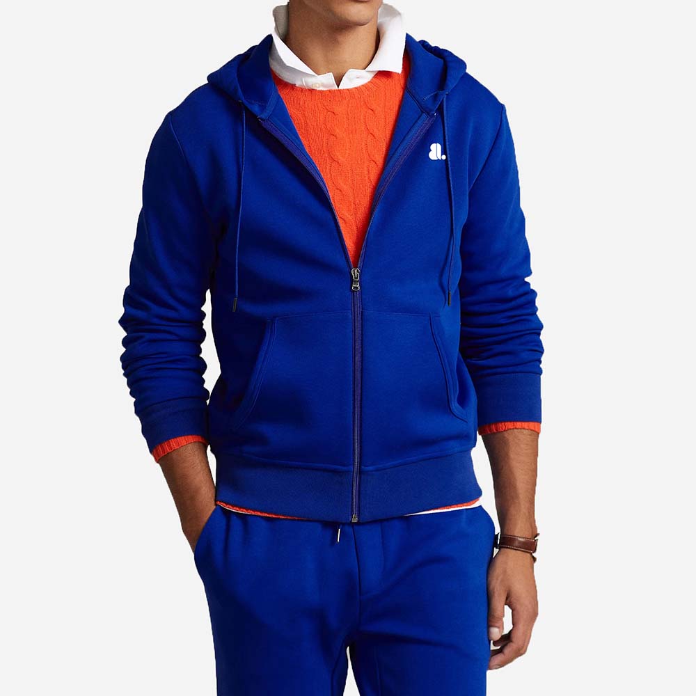 Single Color Zipper Track Suit Men
