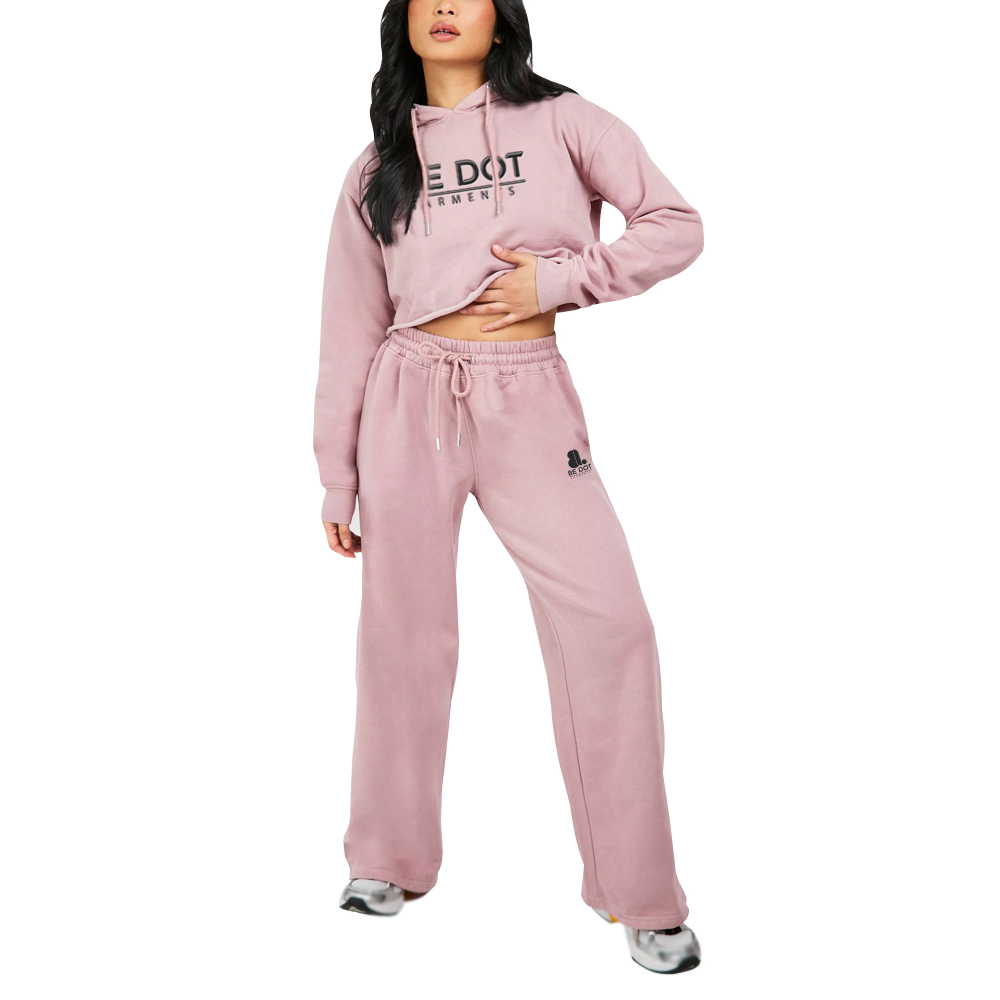 Acid Wash Pull Over Track Suit Women