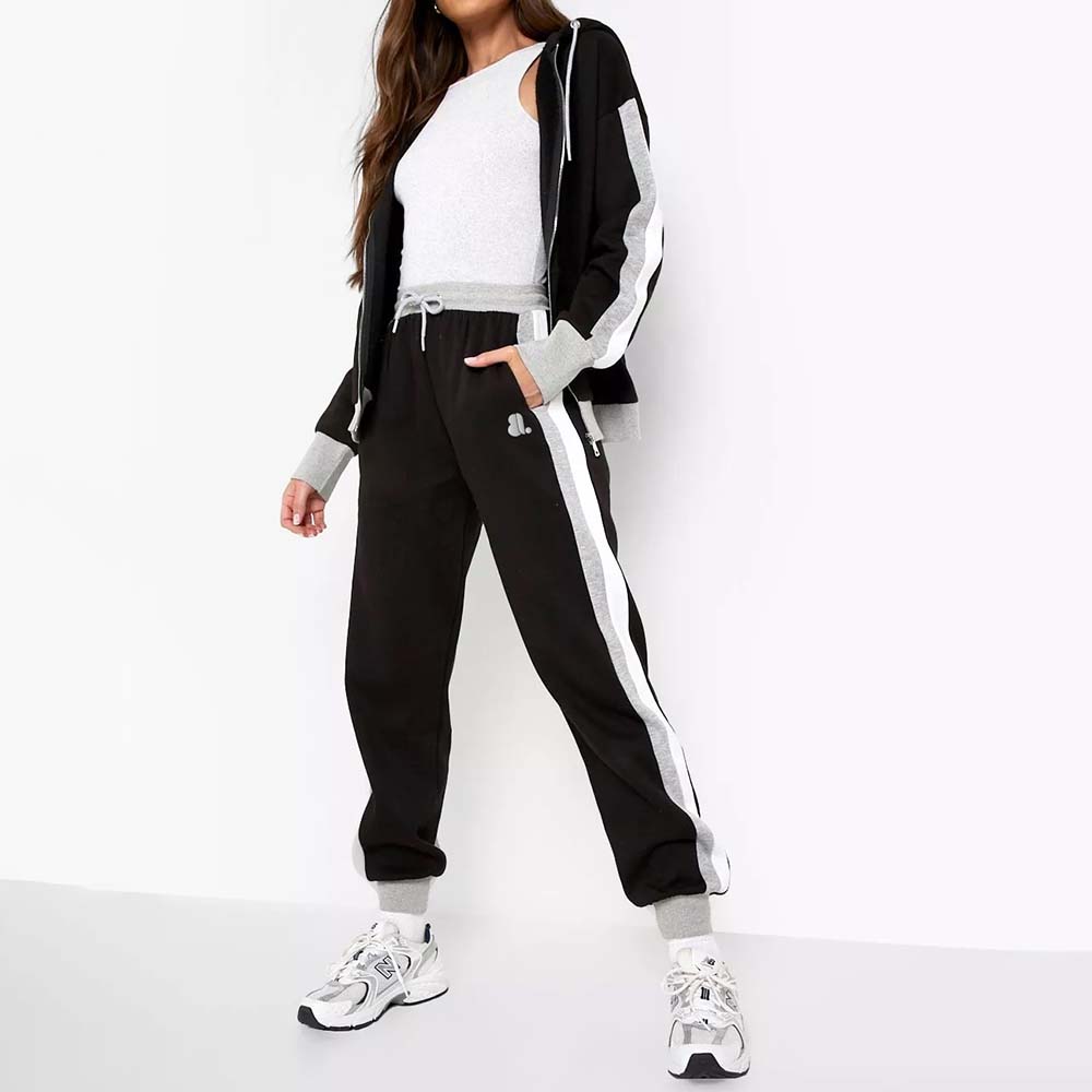 Block Zipper Track Suit Women