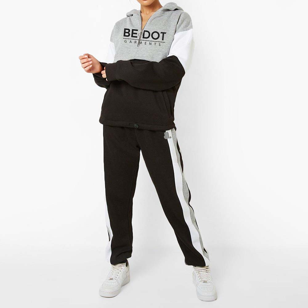 Block Zipper Track Suit Women