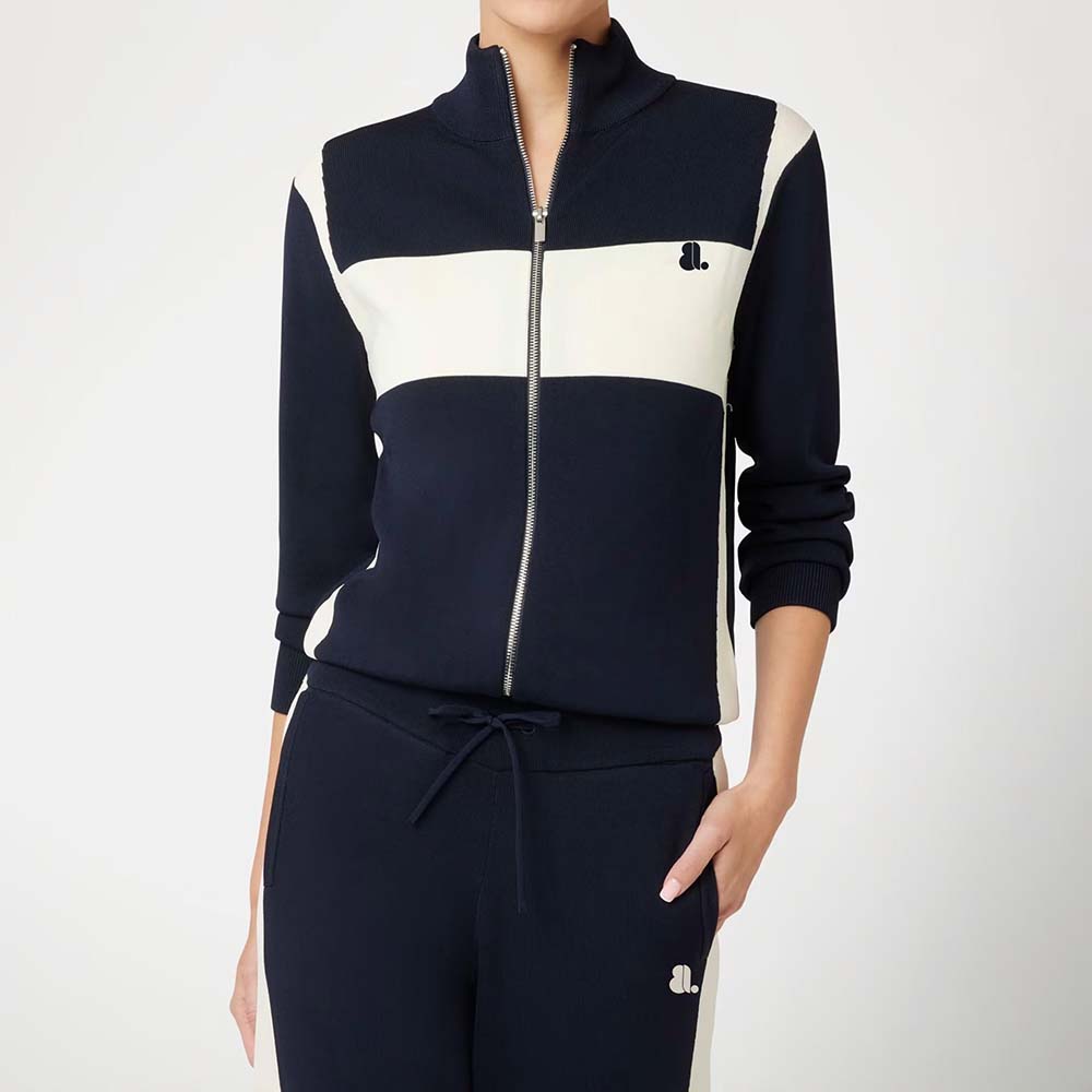 Block Zipper Track Suit Women