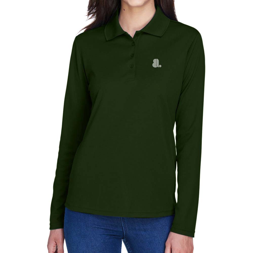 Women Long Placket Sleeve T-Shirt