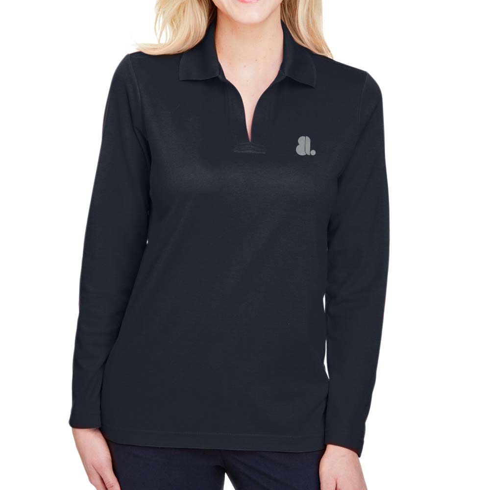 Women Long Placket Sleeve T-Shirt