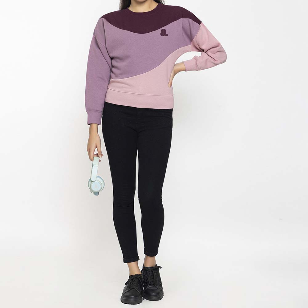 Women Block Sweatshirt