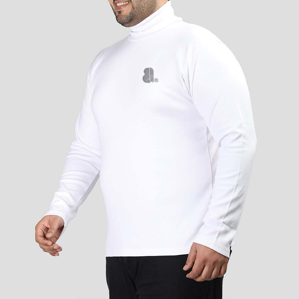 Men Turtle Neck Long Sleeve Tee