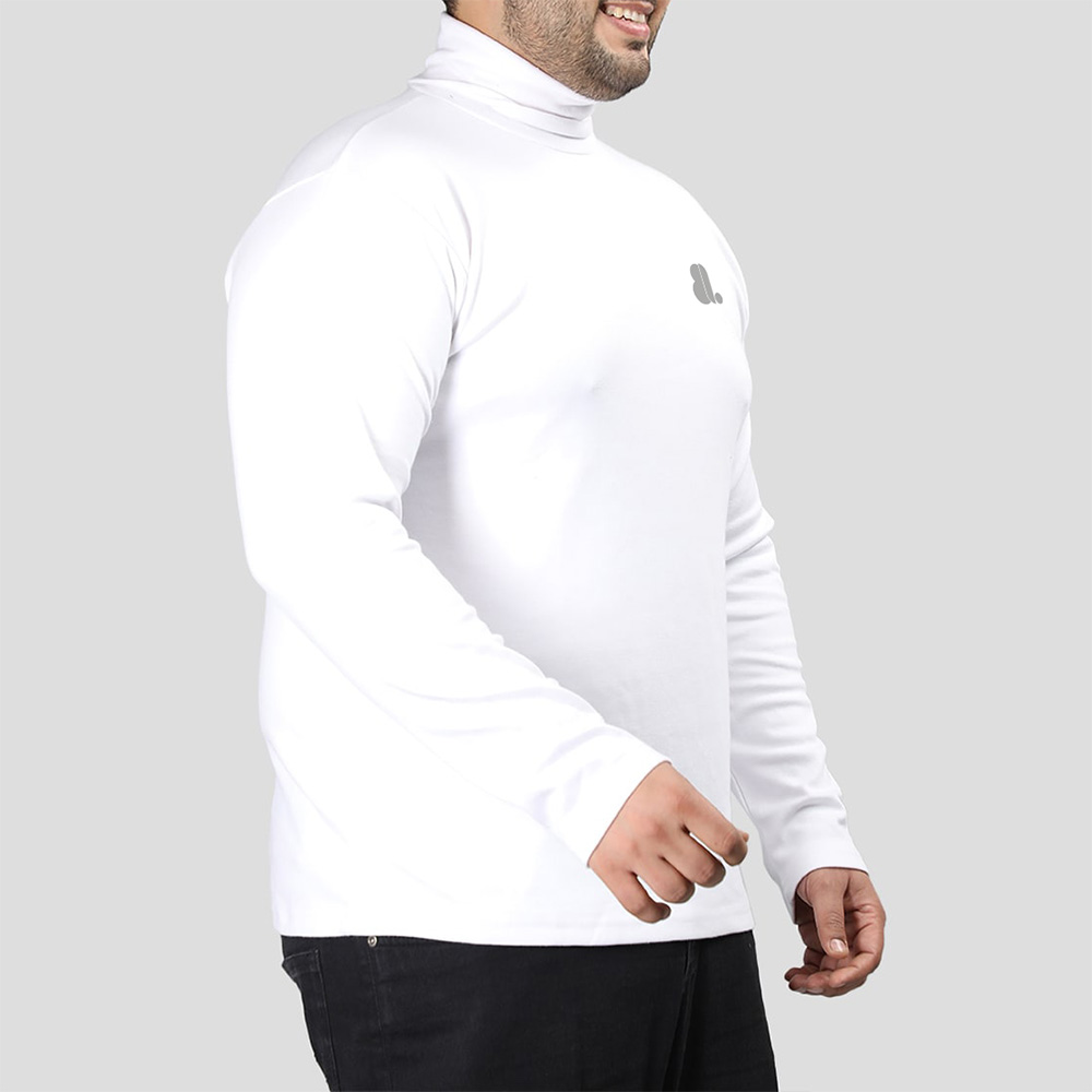 Men Turtle Neck Long Sleeve Tee - Image 3