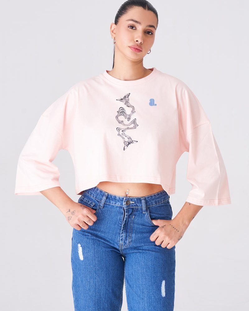 Women Long Sleeve Crop Top T-Shirts