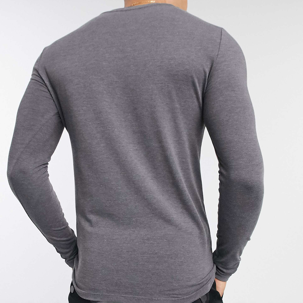 Men Muscle Fit Long Sleeve Tee - Image 5