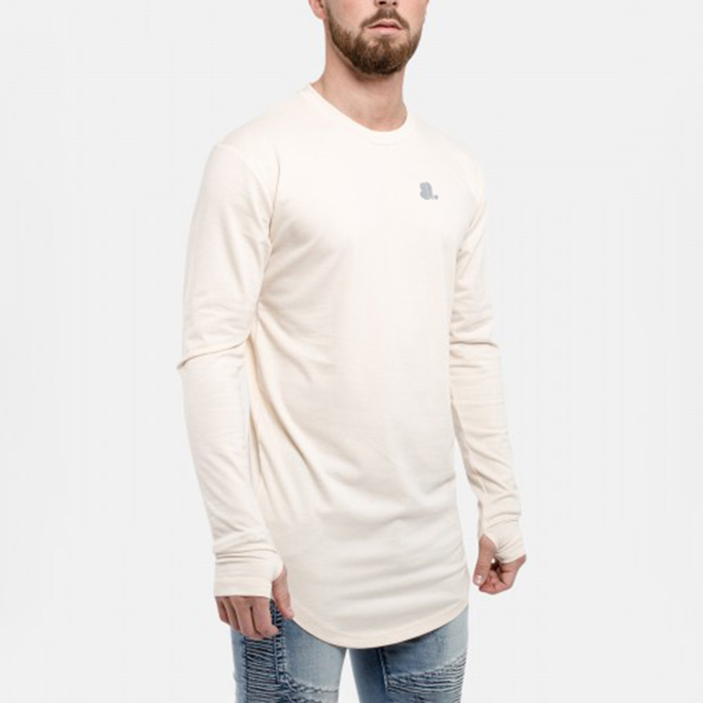 Men Longline Long Sleeve Tee