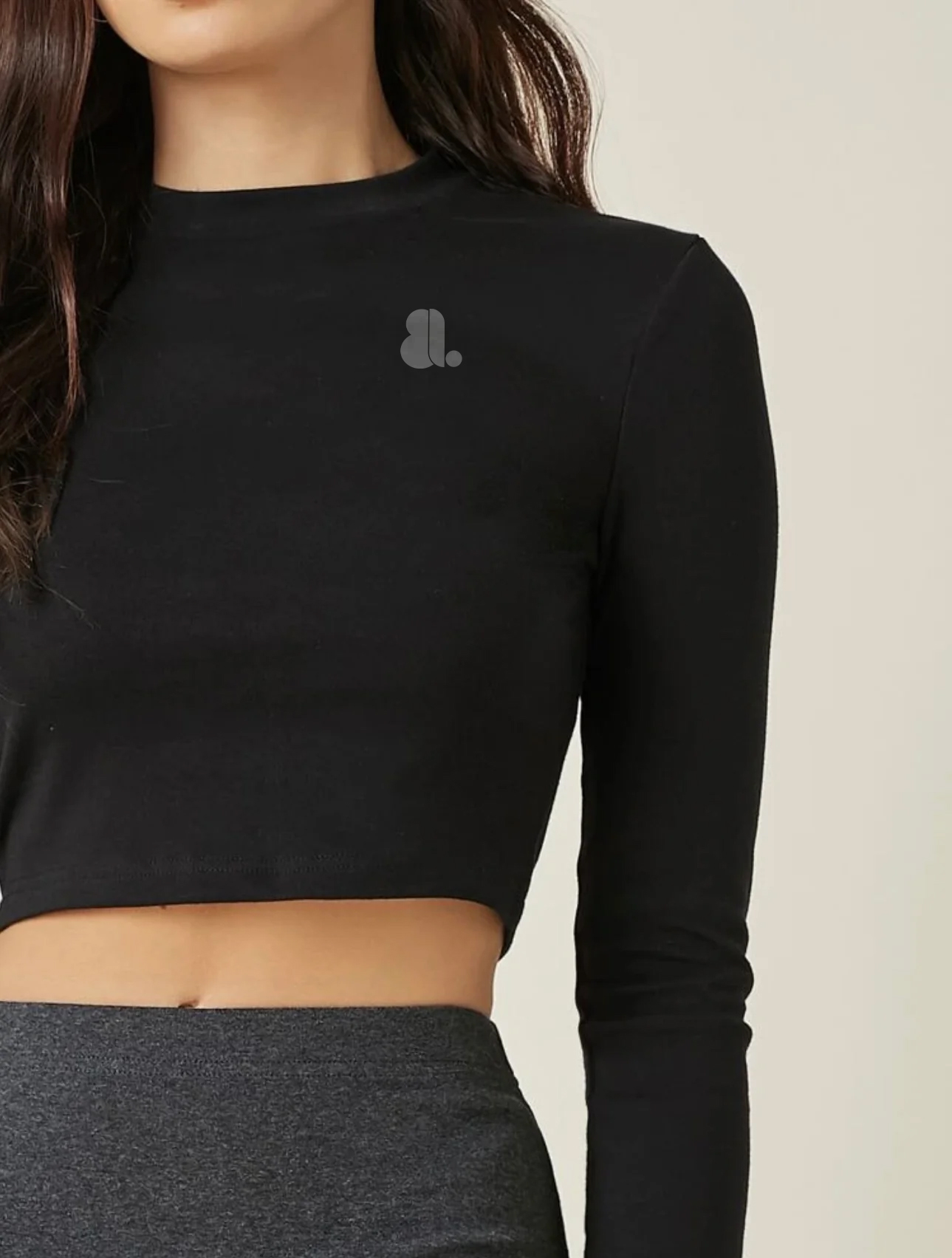 Women Long Sleeve Crop Top T-Shirts - Image 8