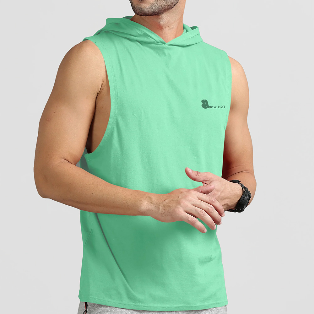 Men Hoodie Tank Top
