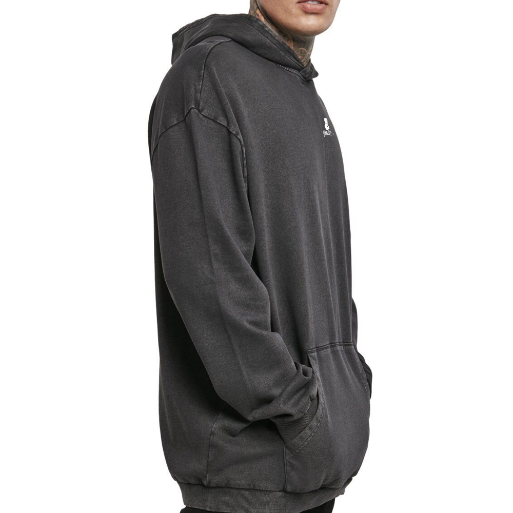 Acid Wash Pullover Hoodie Men